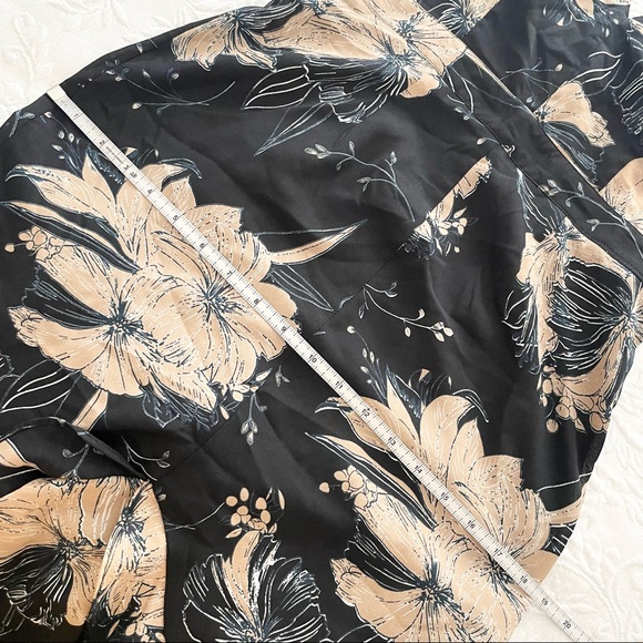 NWOT Lulus Darling Daylily Black Floral Print High-Low Maxi Dress Small - Picture 6 of 7